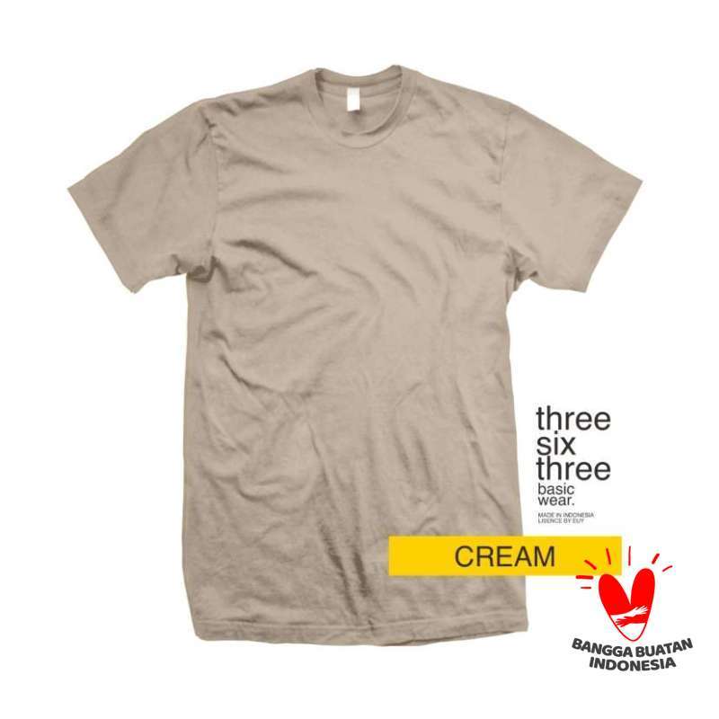 T-SHIRT CREAM di Seller 363Basicwear 