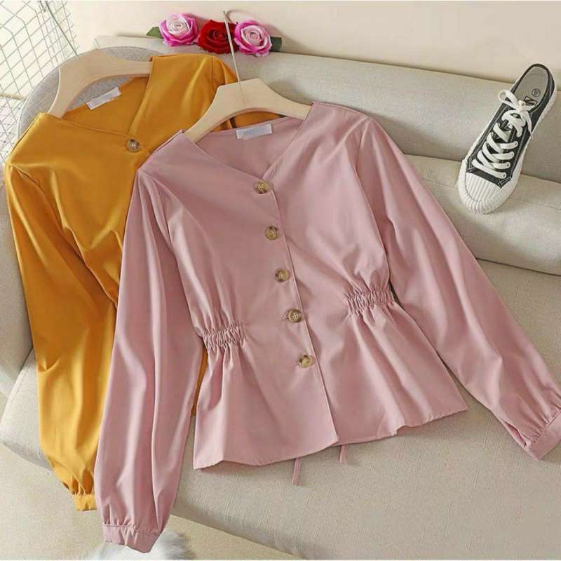 Viola Top Blouse Wanita Kerut Samping Terbaru Juli 2021 Harga Murah Kualitas Terjamin Blibli