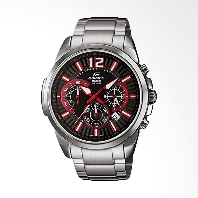 casio stainless steel chronograph watch
