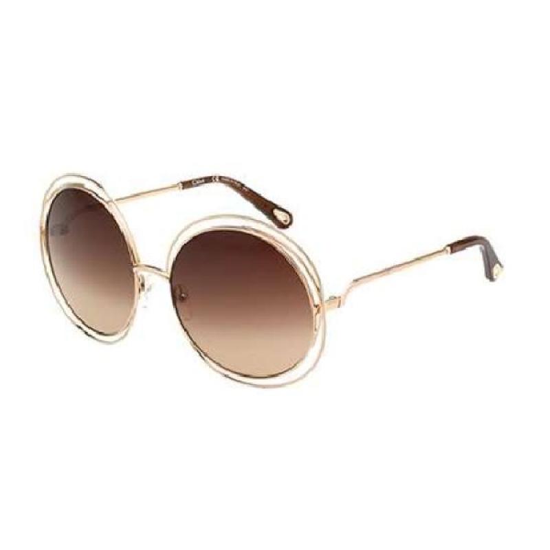Large gold sunglasses clearance