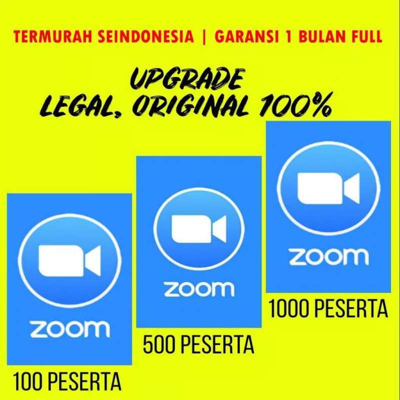 Jual Zoom Meeting Pro 100 Peserta 1bulan Unlimited Time Online April 2021 Jual Zoom Meeting Pro 100 Peserta 1bulan Unlimited Time Online April 2021