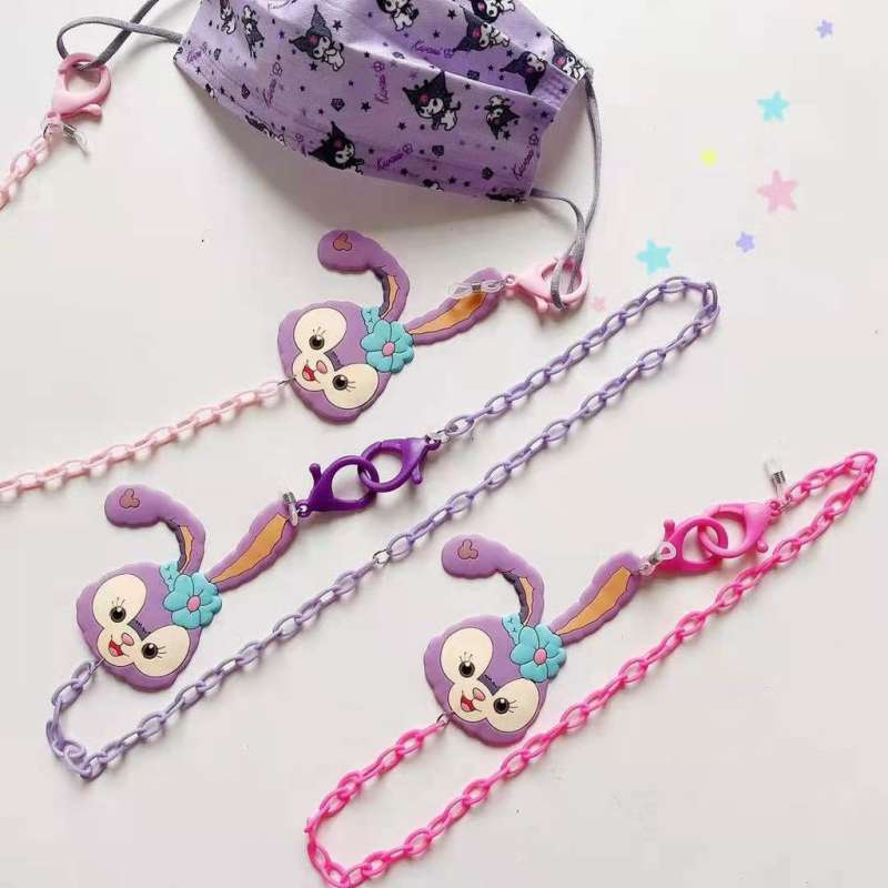Jual Tali Rantai Masker Bunny Purple 