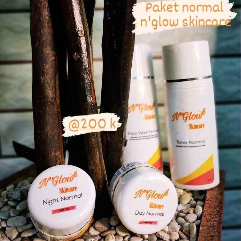 Promo N GLOW SKINCARE KULIT NORMAL aman HALAL BPOM Diskon 58 di