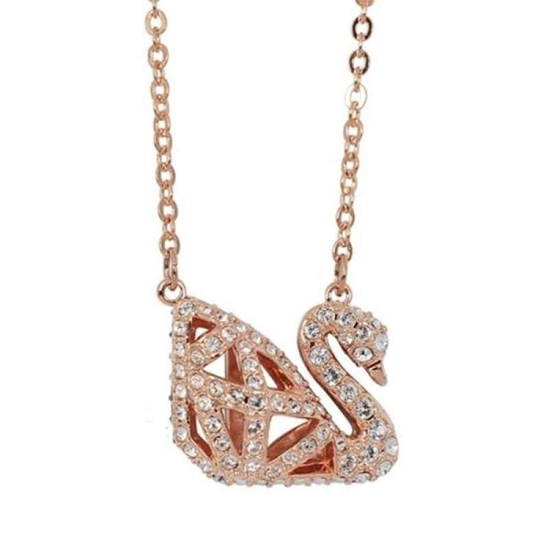 white crystal diamond hollow swan shape 