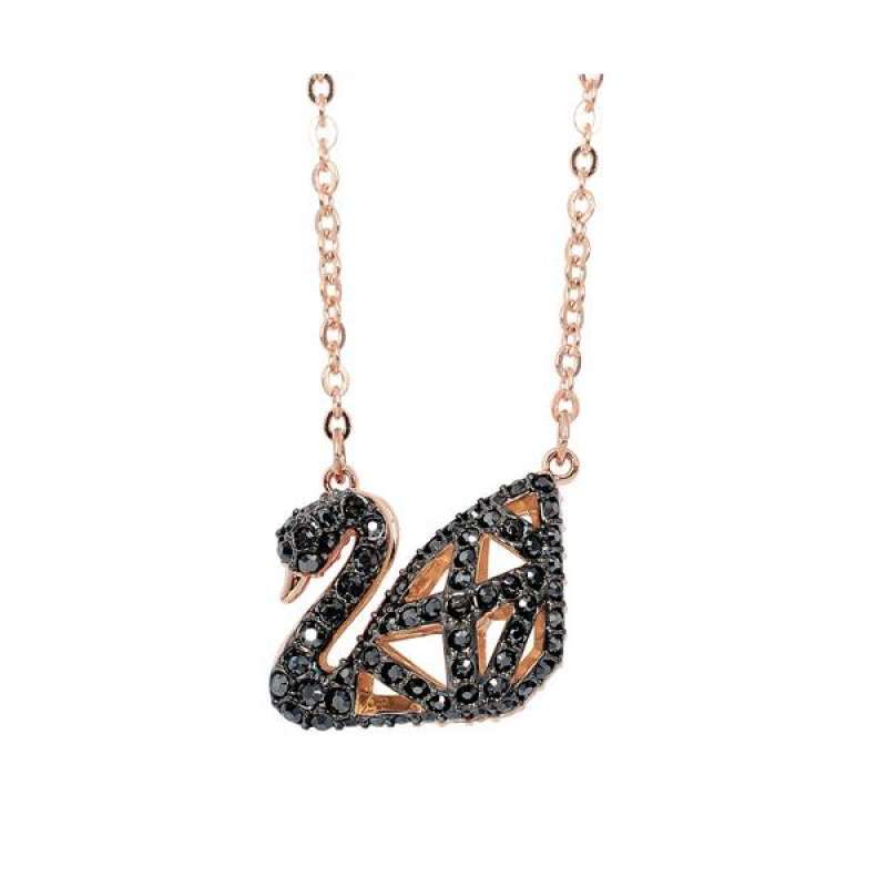 white crystal diamond hollow swan shape 