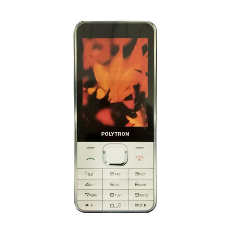 Polytron C288 Candybar Handphone - White [Dual Sim]