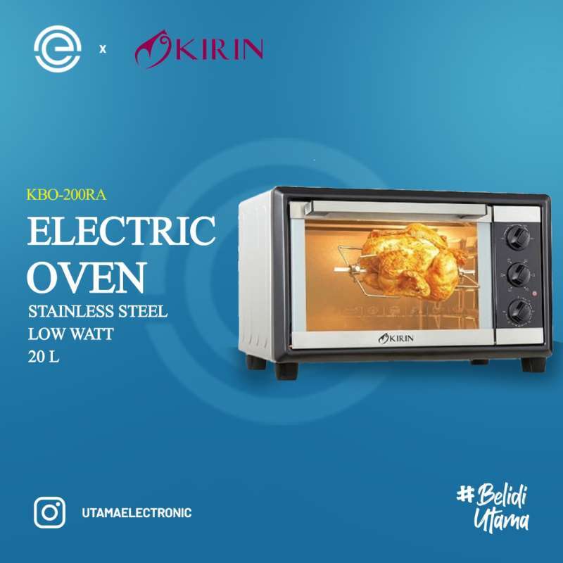 Jual Kirin Oven Listrik Stainless 20 Liter Kbo 200ra Low Watt Terbaru Juni 2021 Blibli