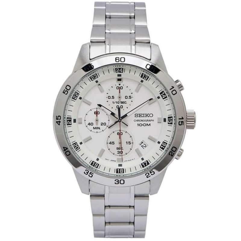 Promo Jam Tangan Pria Seiko Chronograph Quartz White Dial Stainless Steel  SKS637P1 Original di Seller Seiko Official Store - Kota Jakarta Pusat, DKI  Jakarta | Blibli