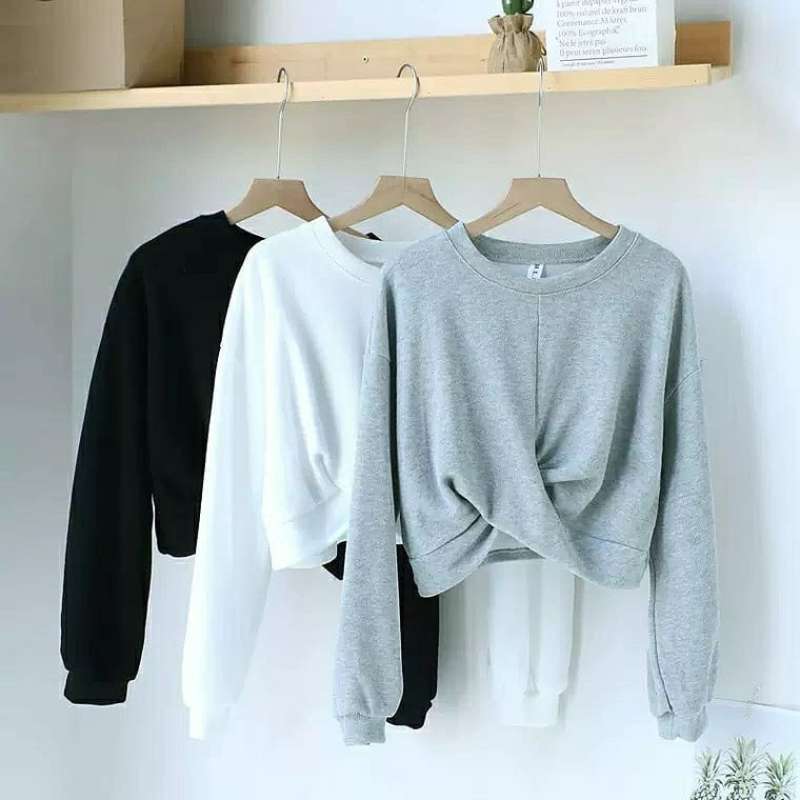 Promo Pakaian Wanita Atasan Wanita Perempuan Cewek Outerwear Terbaru Kekinian Korea Style Sweater Crop Polos Babyterry Premium Unik Murah Di Seller Rumahbarang Store Kab Serang Banten Blibli
