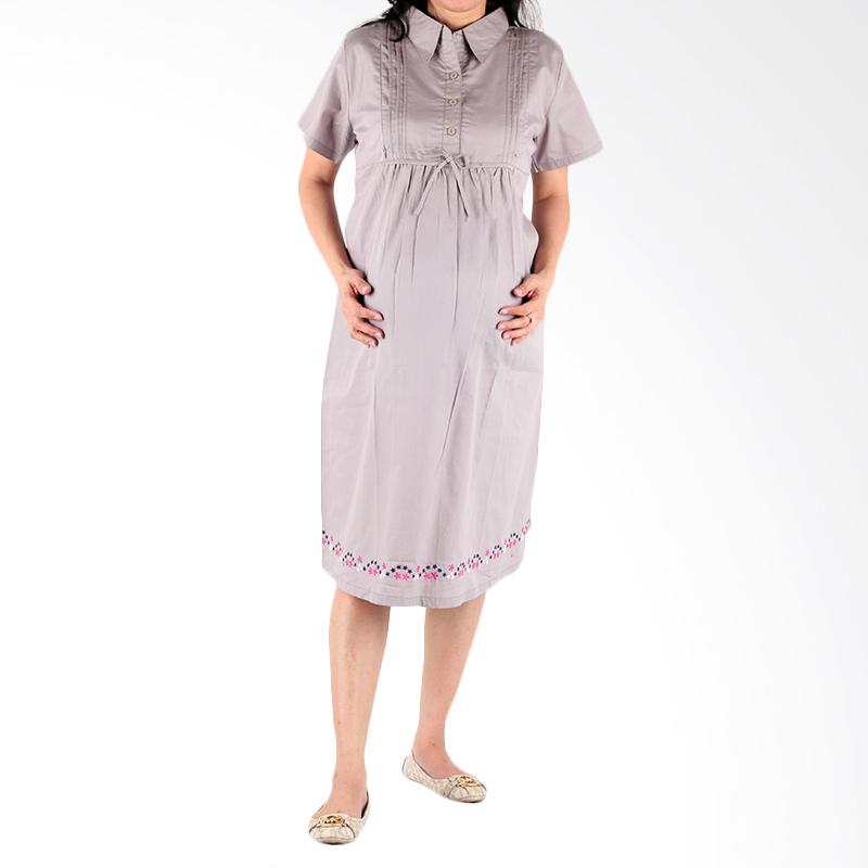 Spek Harga HMILL D1335 Dress Hamil dan Menyusui Abu Terbaru .