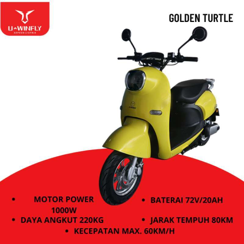 Promo Motor Listrik Uwinfly Golden Turtle Garansi Resmi Diskon 16% di Seller U-WINFLY INDONESIA - Brecht Warehouse | Blibli