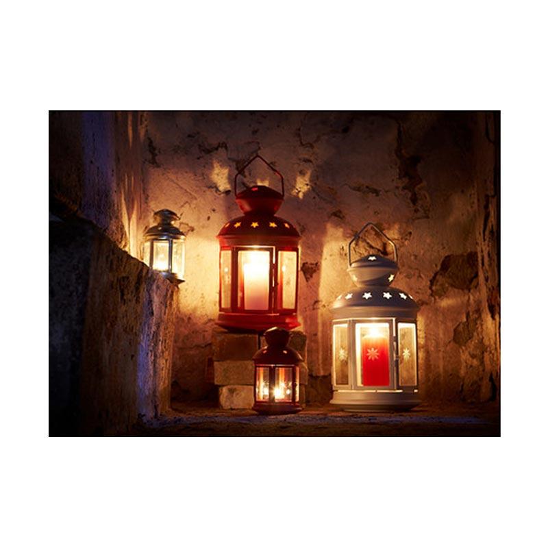 Ikea Rotera Lantern For Tealight Suitable For Indoor And Outdoor Use Black Amazon Co Uk Kitchen Home