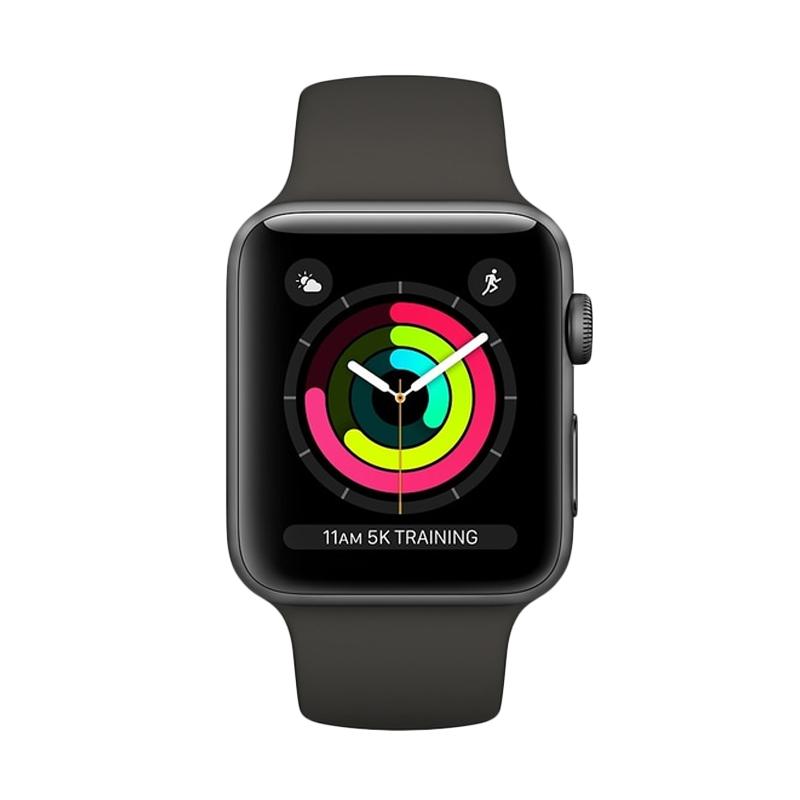 Promo Apple Watch Series 3 GPS 42mm Space Grey Alum with Black Sport Band  di Seller iStoreBdg - Kota Bandung, Jawa Barat | Blibli