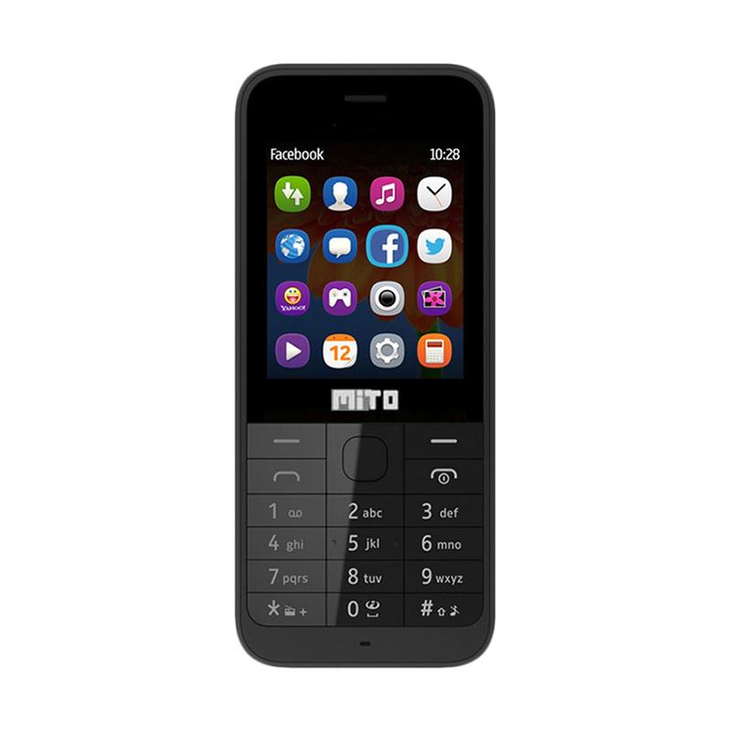 Mito 122 Handphone - Black [Candybar/ Dual SIM]