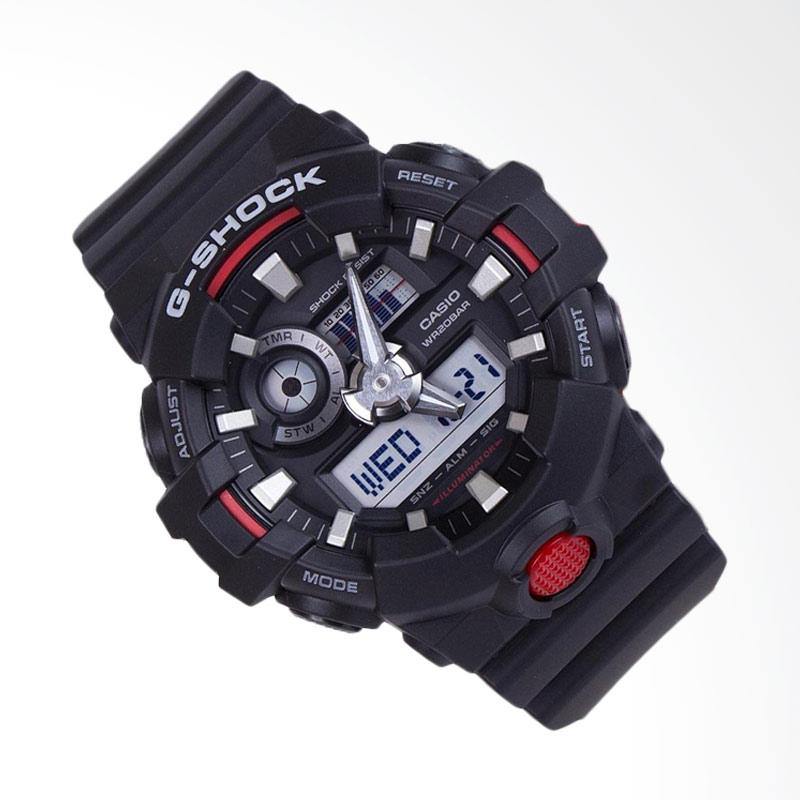 Jual Casio G Shock Jam Tangan Pria Black List Red Ga 700 1adr Online November 2020 Blibli Com