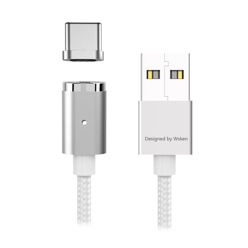 Cable Charger Wsken Mini Type C WSKEN Magnetic USB C Cable, Fast