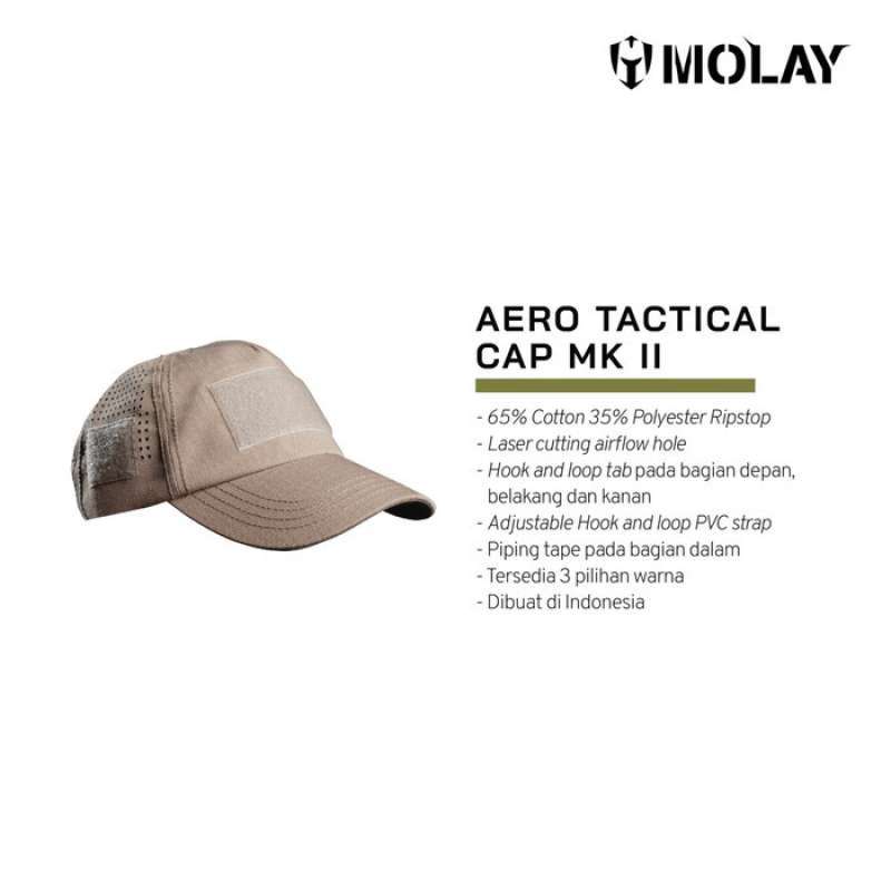 Promo Topi Tactical Molay AERO Tactical 