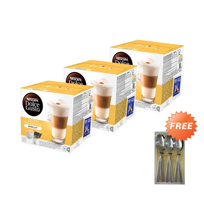 Jual Nescafe Dolce Gusto Capsule Vanilla Latte [3 Box] + Free Serena Tea  Spoon di Seller Blibli.com - Kota Jakarta Barat, DKI Jakarta | Blibli