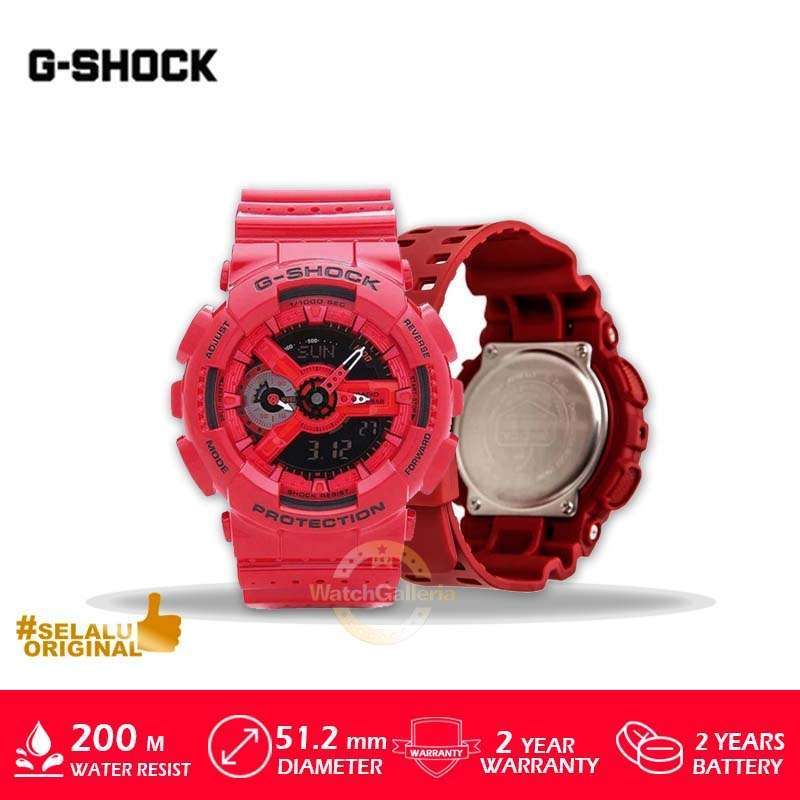 G shock merah biru clearance