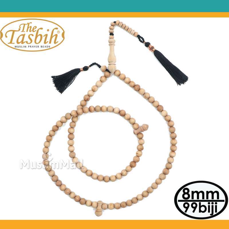 Jual The Tasbih Cendana Sandalwood Tasbih Coklat Muda [8 Mm] Di