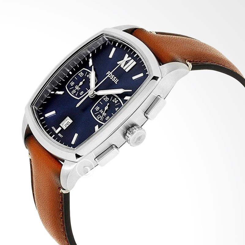 Jual Fossil Knox Dual Time Leather Jam 