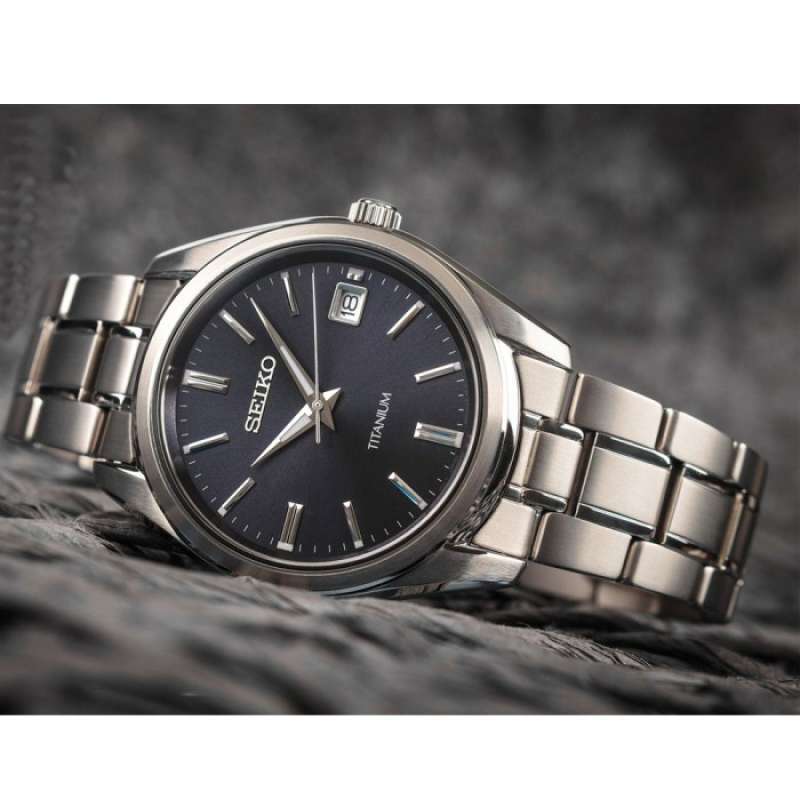 Promo SEIKO SUR373 P1 Titanium Original Garansi Resmi Jam Tangan