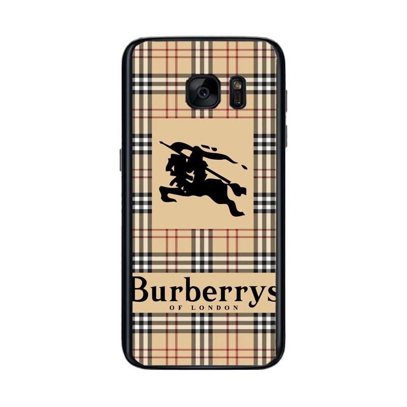 Jual Acc Hp Burberry Wallpaper X3154 Custom Casing for Samsung S7