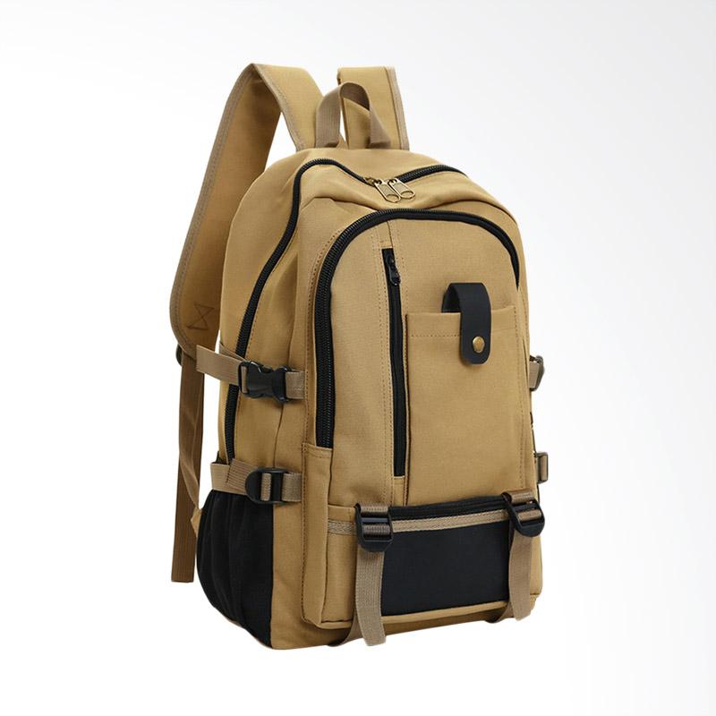 Travel Backpack Tas Ransel Pria - Khaki 