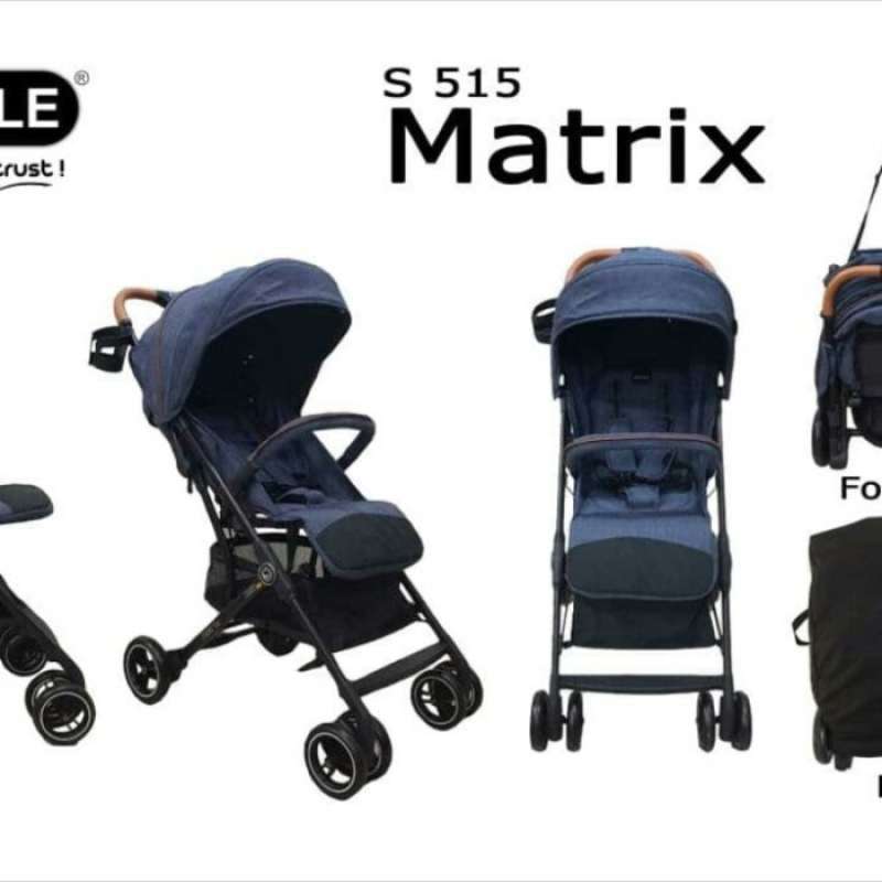 Stroller Baby Elle Kereta Dorong Bayi Baby Elle 515 Matrix Bisa Gojek NAVY