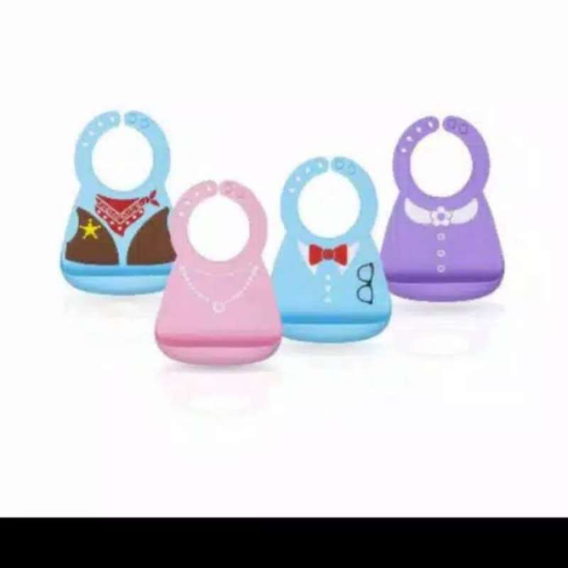 Silicone Bib Nuby Bib Teether Jual Nuby Silicone Bib Print Dino