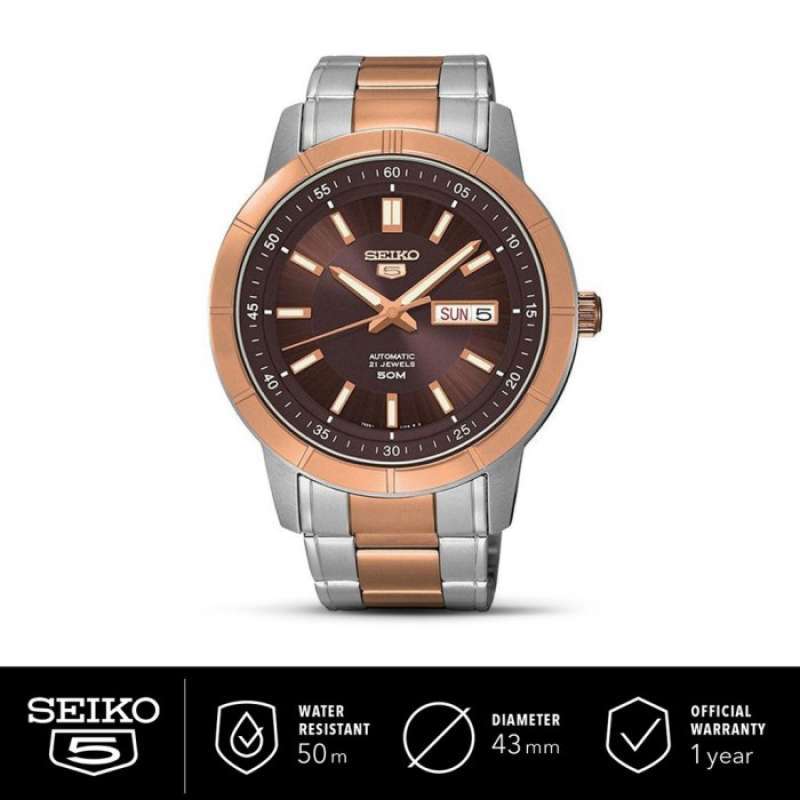 Jual Jam Tangan Pria Seiko 5 Automatic Stainless Steel SNKN60K1