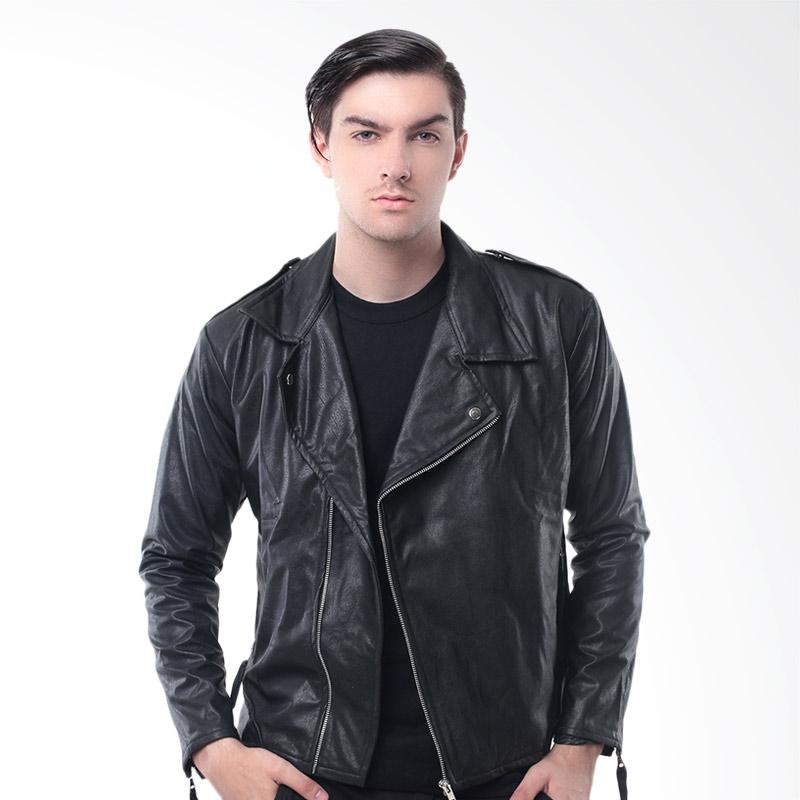 Promo Crows Denim Biker Style Jaket Kulit Pria - Hitam [SK19] - S Hitam  Diskon 36% di Seller Asep Jaket Store - Cibatu, Kab. Garut | Blibli