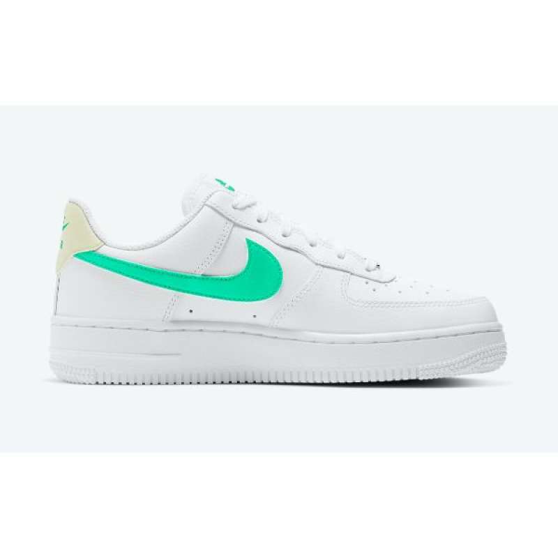 nike air force 1 womens white and green