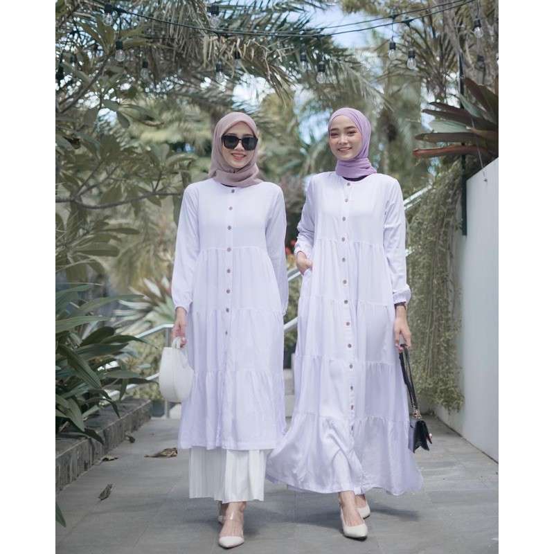 Promo Zora dress casual dress dress putih dress muslim