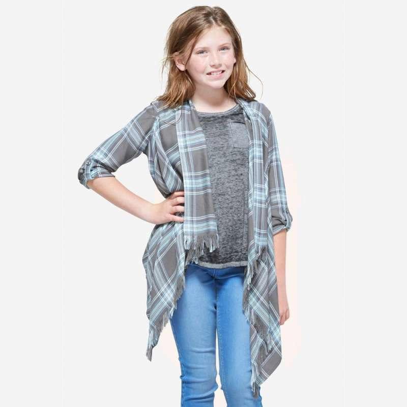 Girls waterfall cardigan store