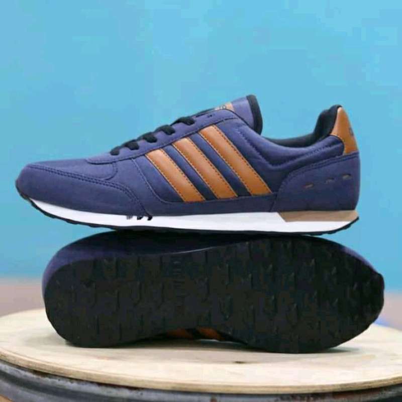 Adidas neo city racer navy brown best sale