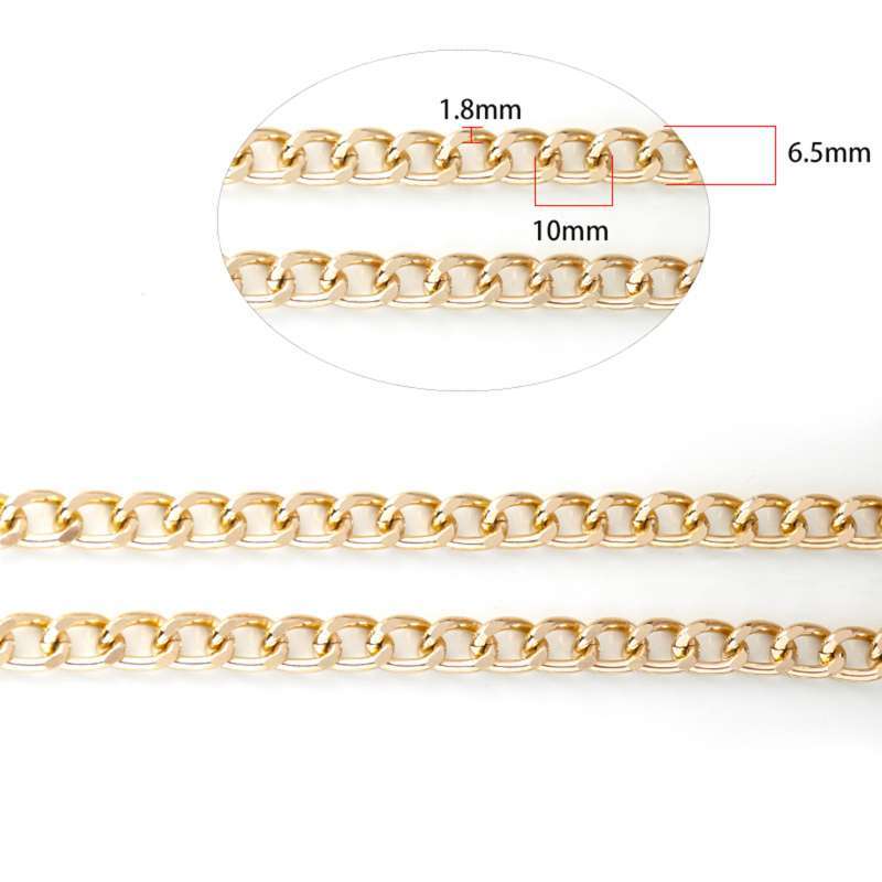 Promo Curb Chains Twisted Cross Cable 