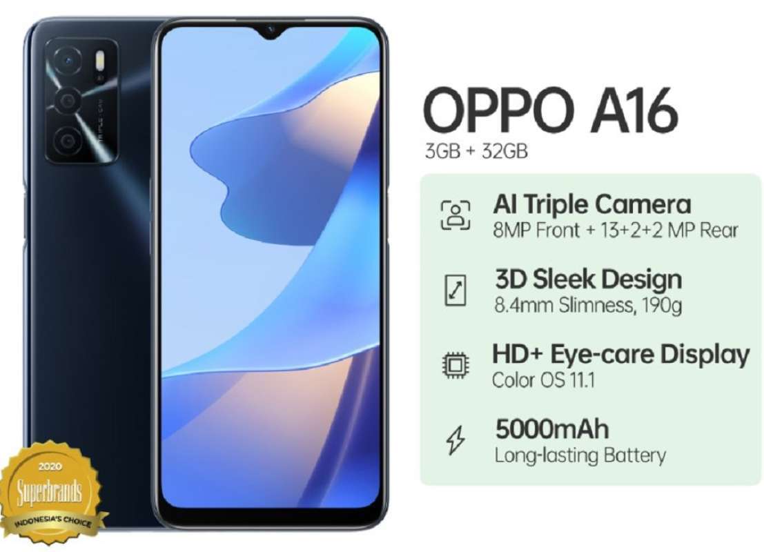 Harga oppo a16 ram 3