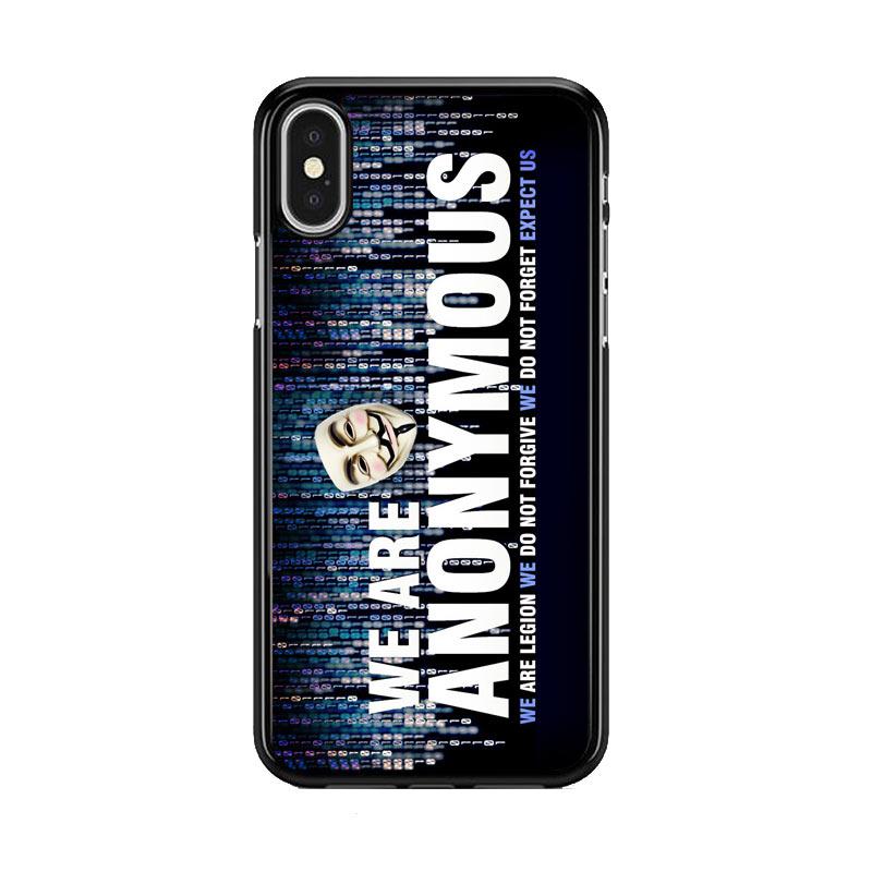 Flazzstore Anonymous Wallpaper Y2170 Premium Casing For Iphone X
