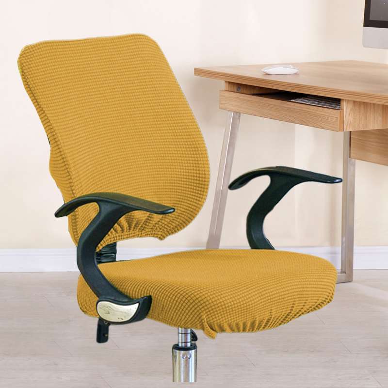 Promo Jacquard Office Chair Covers Computer Armchair Slipcover Yellow Seat  Cover di Seller Homyl - China | Blibli