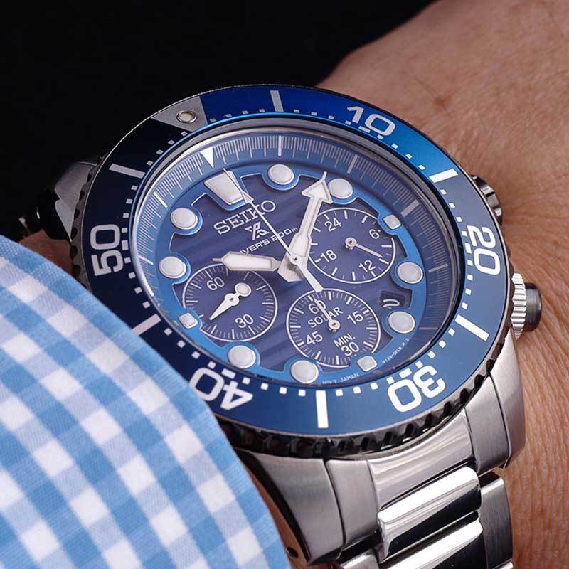 Promo Seiko Solar Special Edition Save The Ocean SSC675P1 Jam