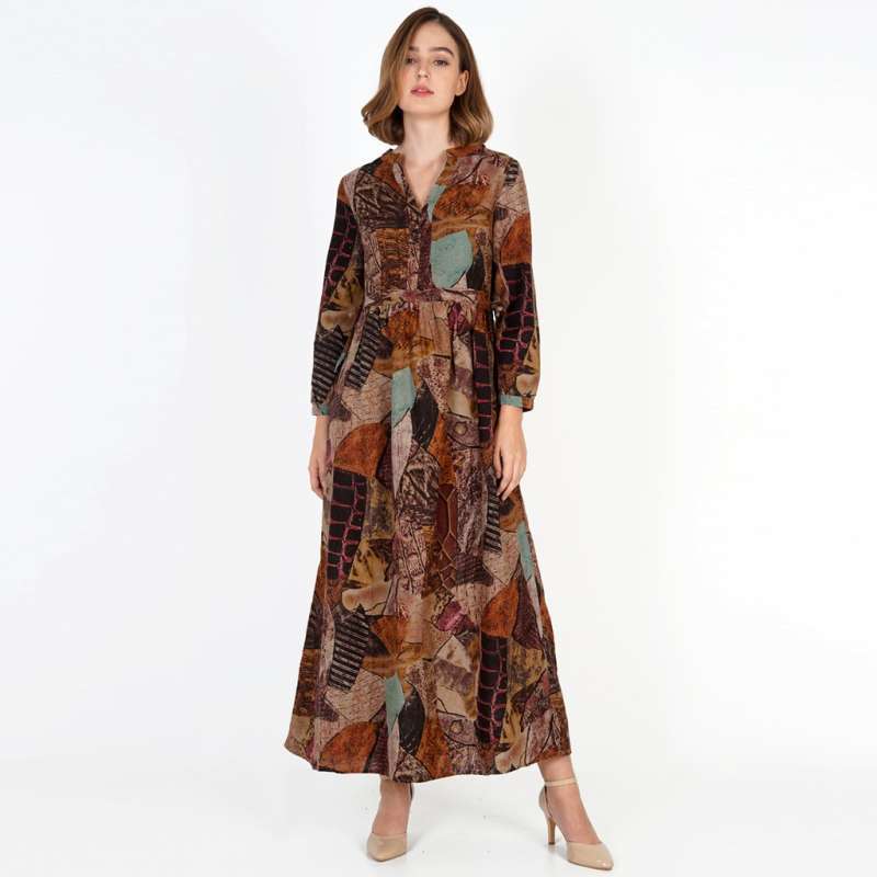 Ethnic Tunic Print Ceramics Dress di 