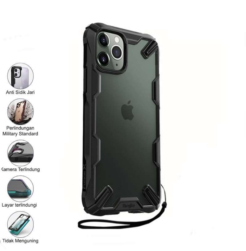 Jual Ringke iPhone 11 Pro Max Fusion X Matte Black Softcase