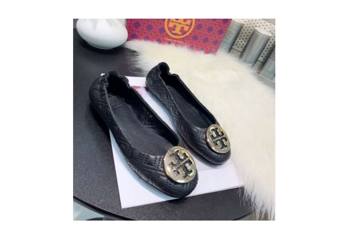 quilted leather flats