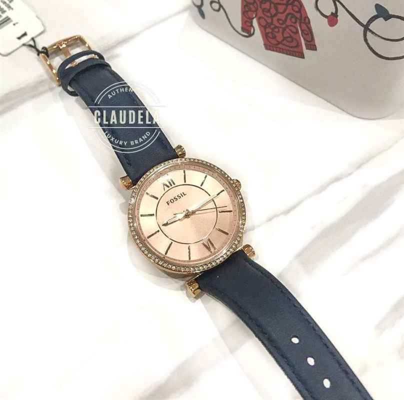 Jual Fossil Carlie Three hand Navy Leather Women s Watch es4485 Di Seller Claudela Pluit Kota Jakarta Utara Blibli