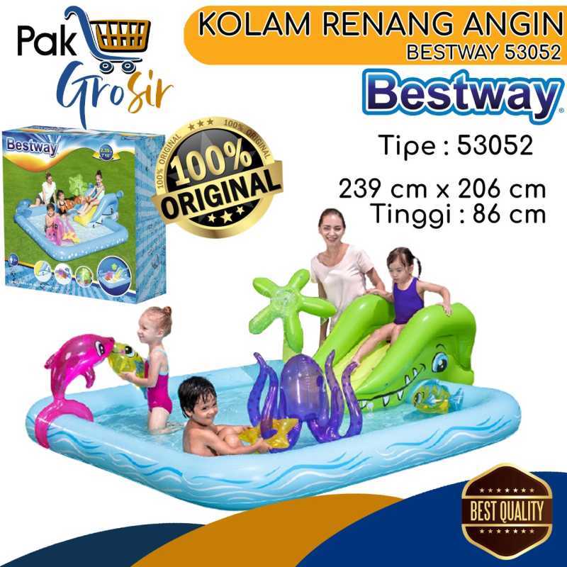 Promo Kolam Renang Anak Bestway 53052 Perosotan Fantastic Aquarium