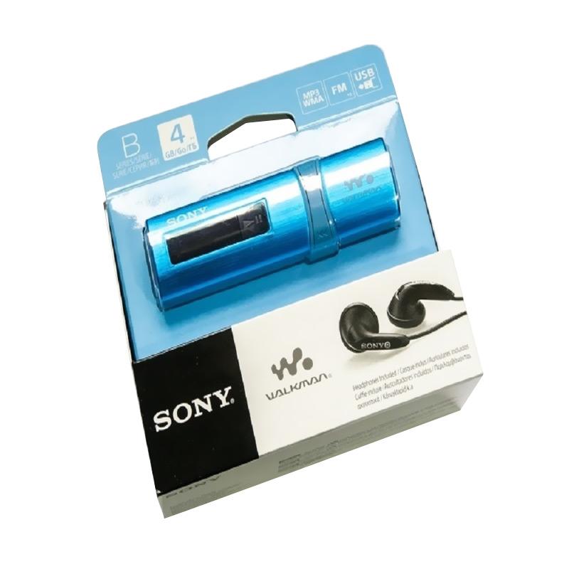 Jual Sony Nwz B183f Walkman Mp3 Player Include Earphone Blue Original 4gb Online November 2020 Blibli
