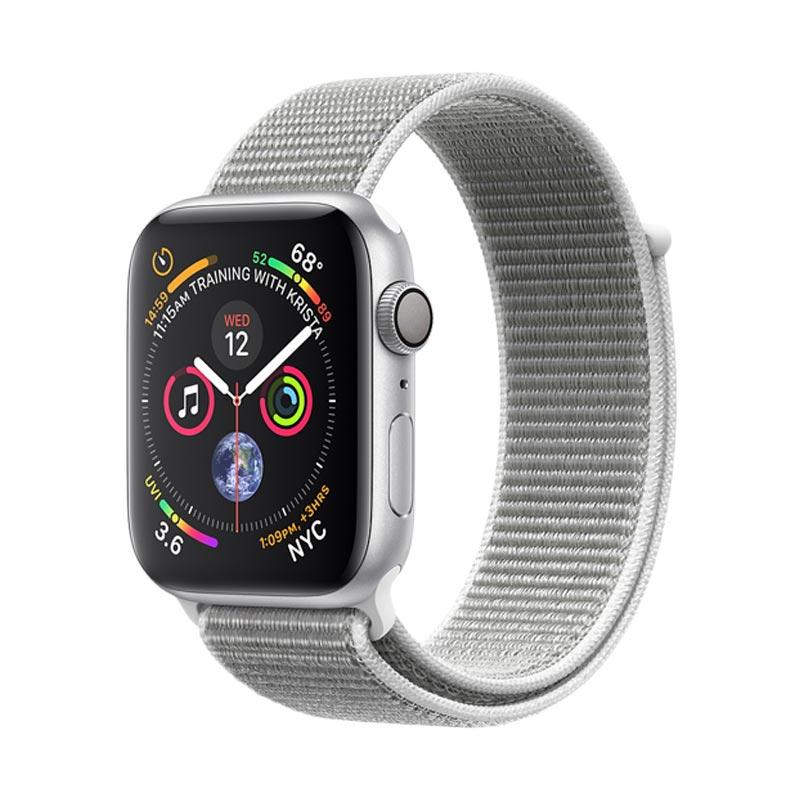 Jual Apple Watch Series 4 Aluminum Case With Seashell Sport Loop Smartwatch Silver 44mm Gps Cellular Online Agustus 2020 Blibli Com