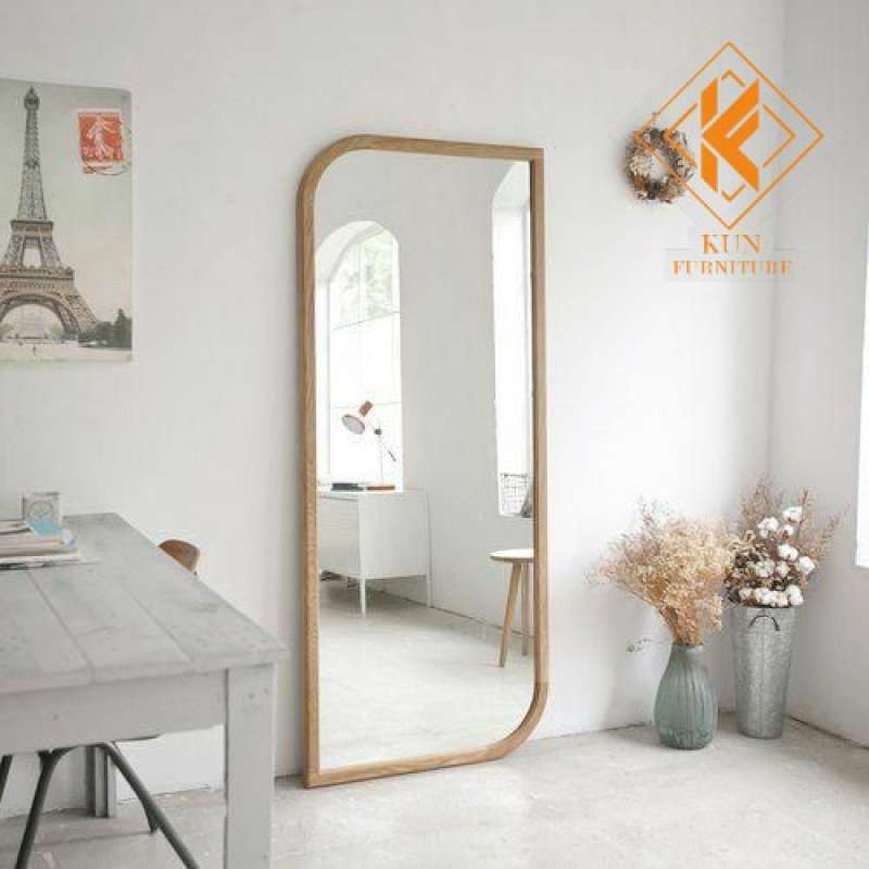 Promo Standing Mirror Cermin Berdiri Full Body Jati Pigura Kayu Minimalis Diskon 1% Di Seller Kun Furniture - Kecapi, Kab. Jepara | Blibli