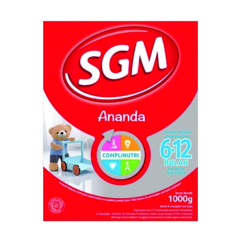 Jual Sgm Ananda 2 Susu Formula Bayi 1000 G 6 12 Bln Online September 2020 Blibli Com